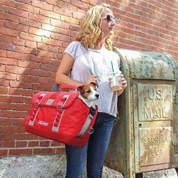 kurgo k9 Courier dog carrier Red Pet Carrier/Booster Travel Bag NO STRAPS - Picture 6 of 7